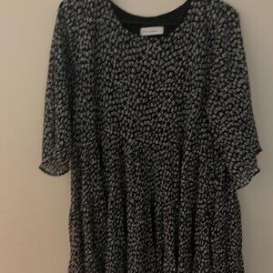 By Together Black Floral Sz M Mini Dress